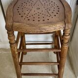Old wooden bar stool