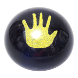 Glass paperweight ball 70s