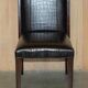 Chaises d'appoint Ralph Lauren Metropolis cuir patiné crocodile
