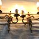 Pair Of Applique 2 Lights Bronze St Louis XV