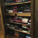 Louis XIII style wardrobe in solid oak wood