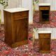 Nightstand in walnut with a white marble top, 19th century.