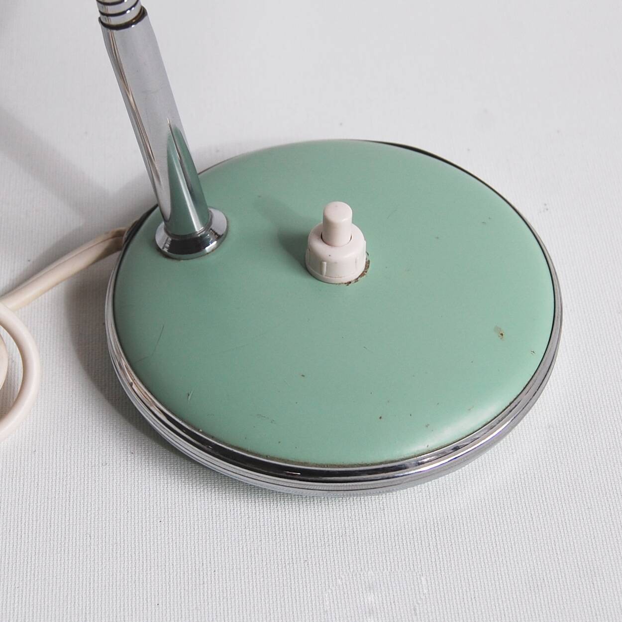 Vintage lacquered metal desk lamp