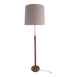 Adjustable danish floor lamp by Domus in teak and wool