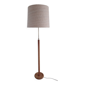 Adjustable danish floor lamp by Domus in teak and wool