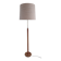 Adjustable danish floor lamp by Domus in teak and wool