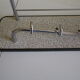 Chromed metal wall coat rack 1960