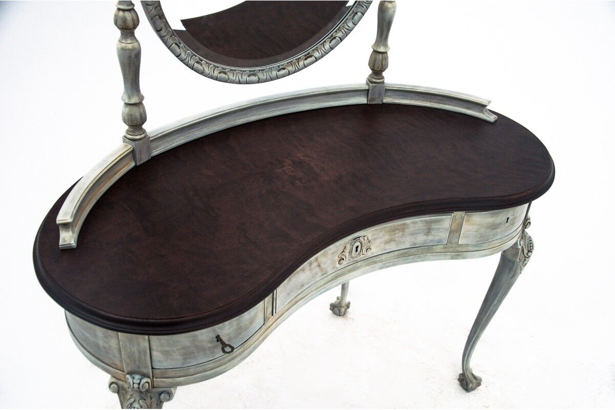 Antique dressing table in french provence style, Western Europe, circa 1910.