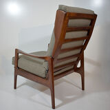 Fauteuil scandinave haut dossier par Niels Eilersen 1960