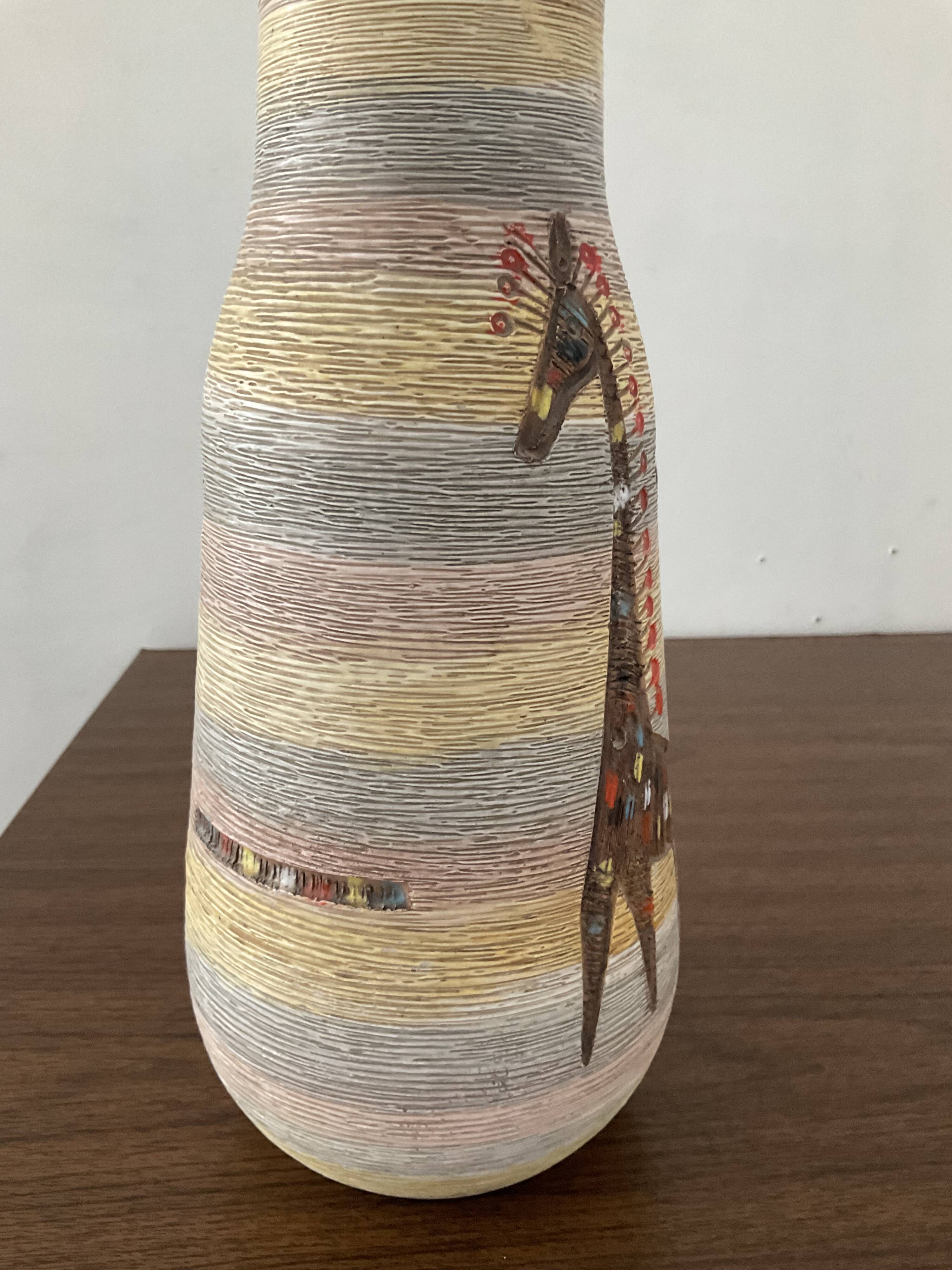 Fratelli Fanciullacci vase in ceramic from the 60s Italy