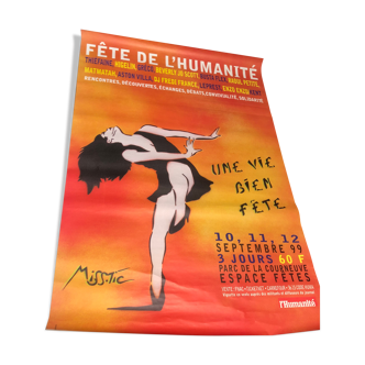 Miss. ict rare poster of 1999 a life good street art feast of humanity misstic miss tic