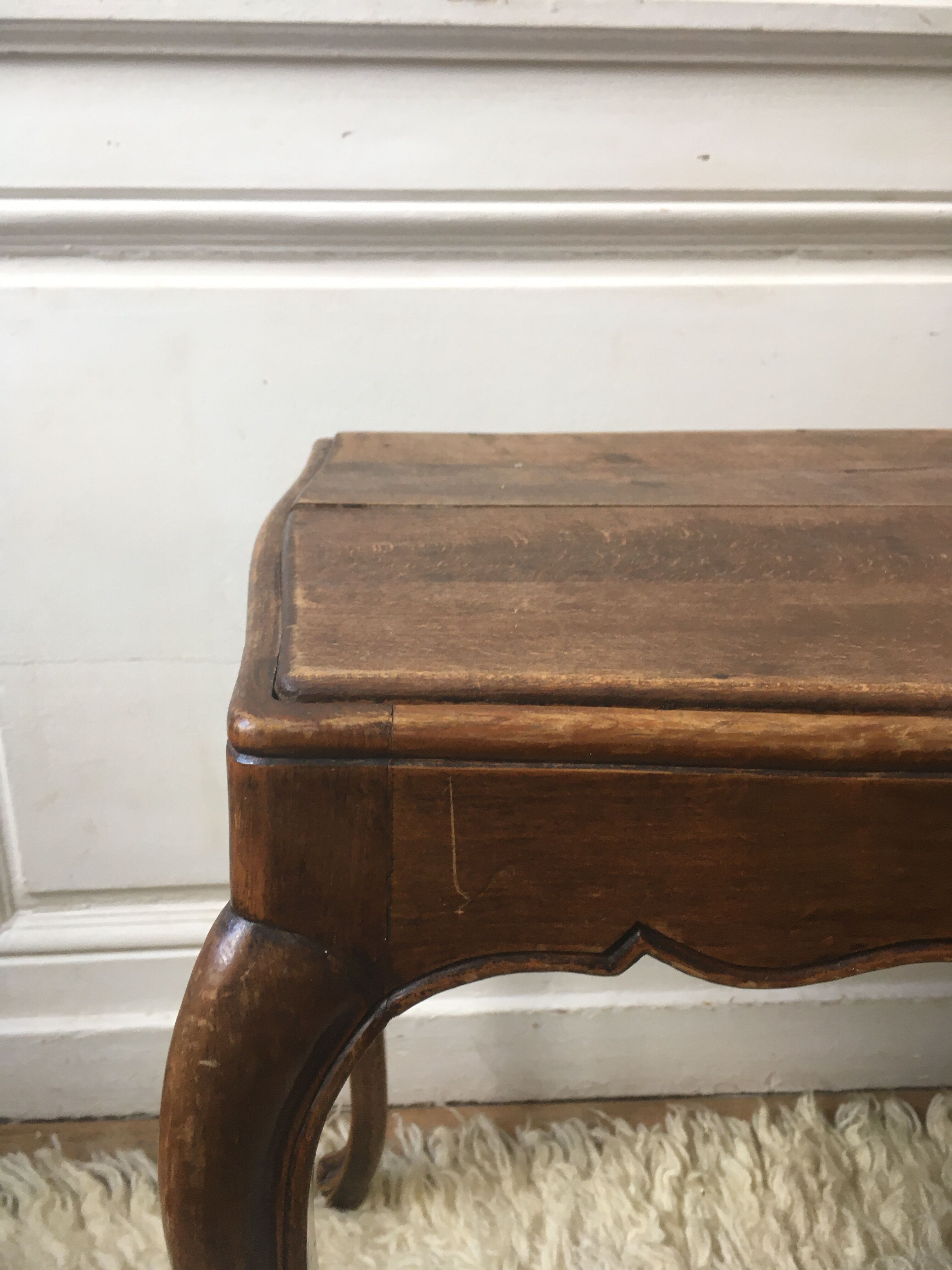 Louis XVI style solid wood side table