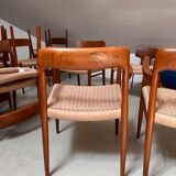 Armchairs, Niels O. Møller, J.L. Moller, Model 56, Set of 2,Denmark, 1950s