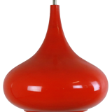 Glass pendant lamp orange