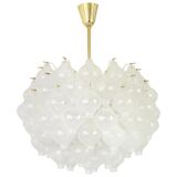 Glass Tulipan chandelier by Kalmar, Austria, 1960s
