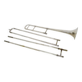 Vintage silver trombone by Antoine Courtois, Paris. 1824