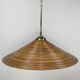 Pencil Split Reed, Rattan, Bamboo & Brass Pendant Lamp, 1970s
