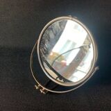Small old barber's mirror, round, 2 sides, 1930