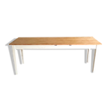 Old white base trail table