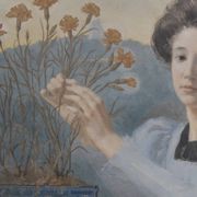 Gustave Riquet (1866-1938) The Carnations of Life, 1898 Watercolour Signed