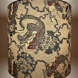 Special accent lamp made from MCM vase with Japanese dragon shade.