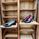 Vintage Parisian 2-door wardrobe, shoe furniture