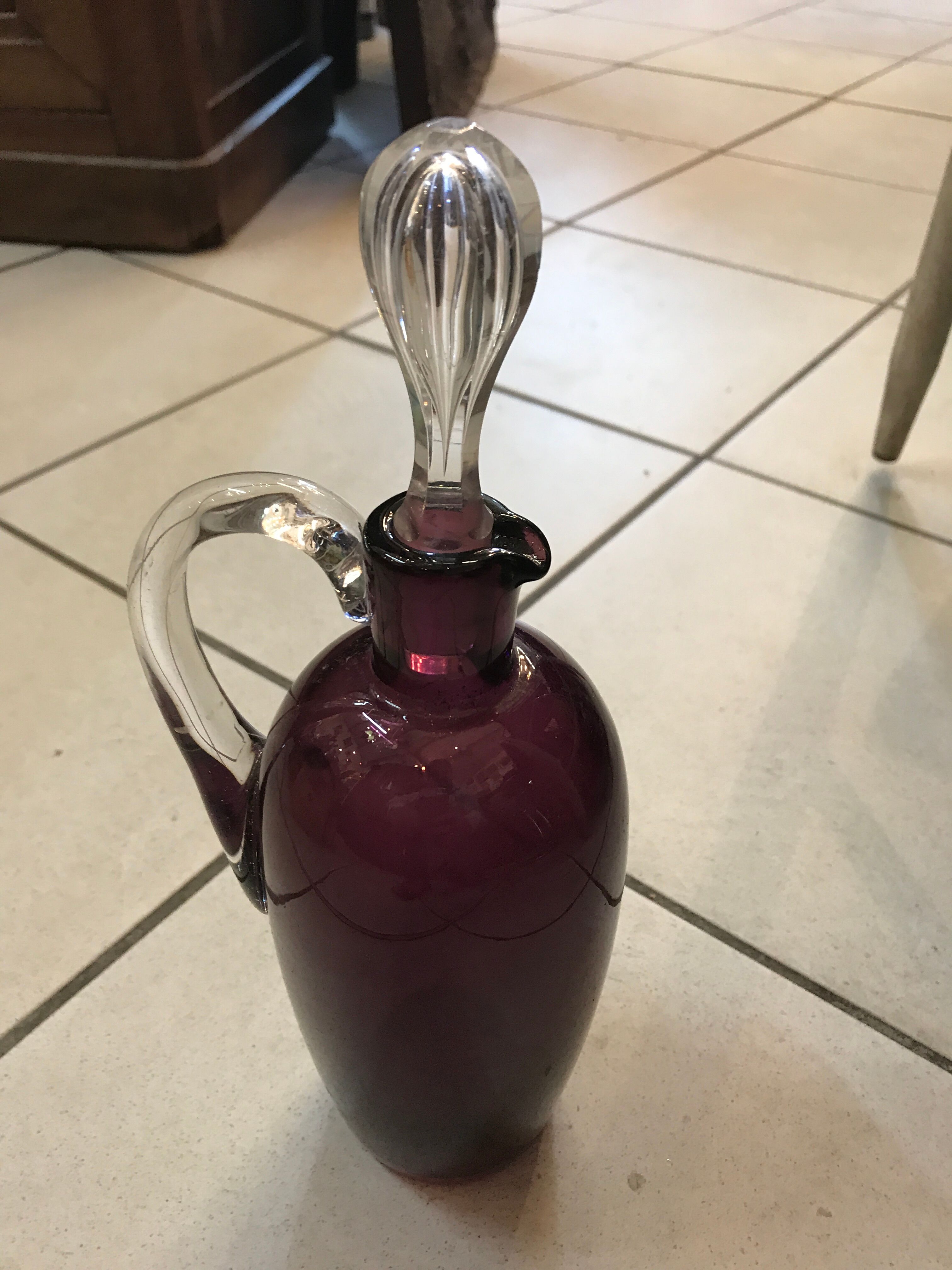 Purple Crystal decanter