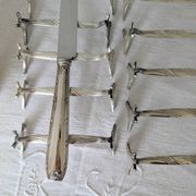 Set of 12 Christofle knife rests, Moderne 1912 model
