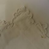 Pair of embroidered pillowcases monogrammed SR