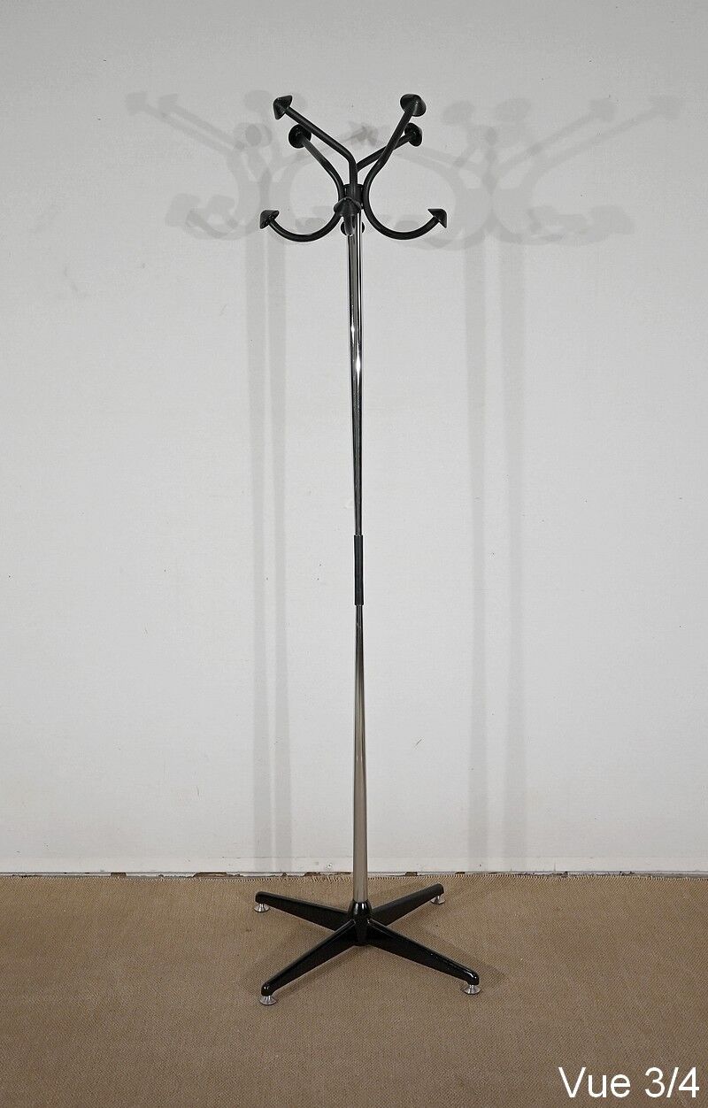 Coat rack Swivel in chromed metal - 1960