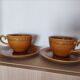 Large cups and saucers