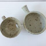 Gustave Tiffoche 70s Pyrets Sandstone Cup Lot