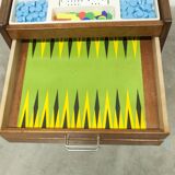 Unique table de chevet jeux 1960 15 jeux complets pieds compas 1960