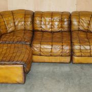 Canapé d'angle modulaire vintage cuir De Sede DS-11