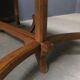 Dutch oak kitchen table in art deco style from the 1930s
