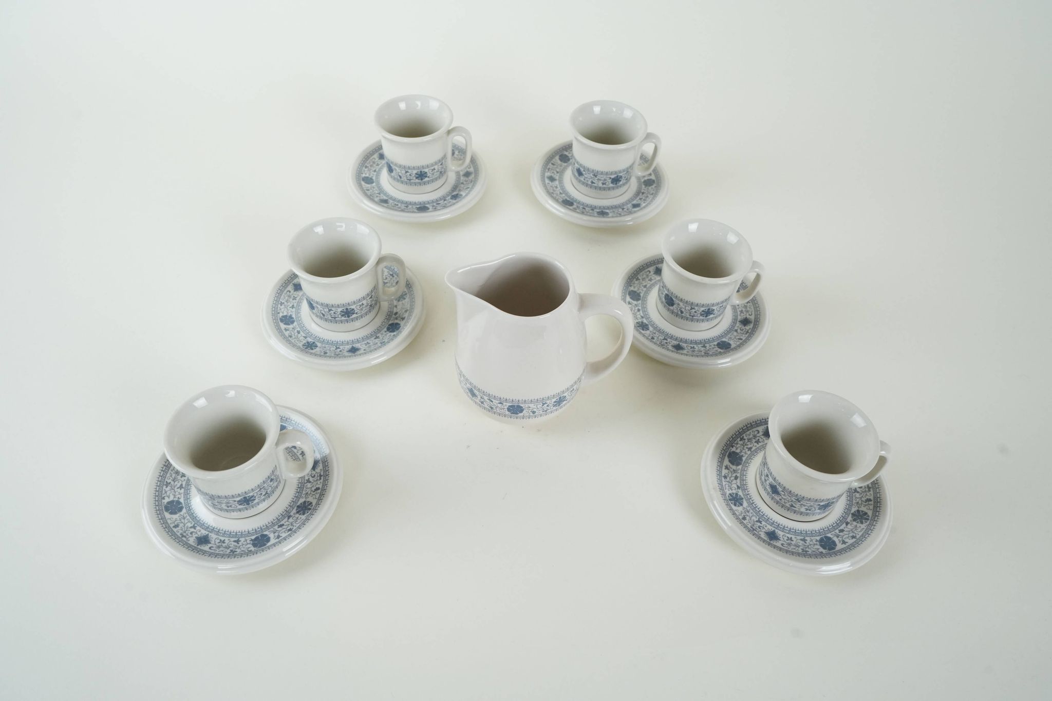 Teapot and cup set, Italian design, 1970s, made in Italy