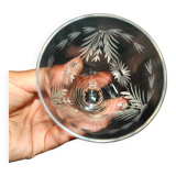 Set of 6 Roemer wine glasses Crystal flutes engraved garland 1900