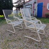 Vintage metal garden chairs