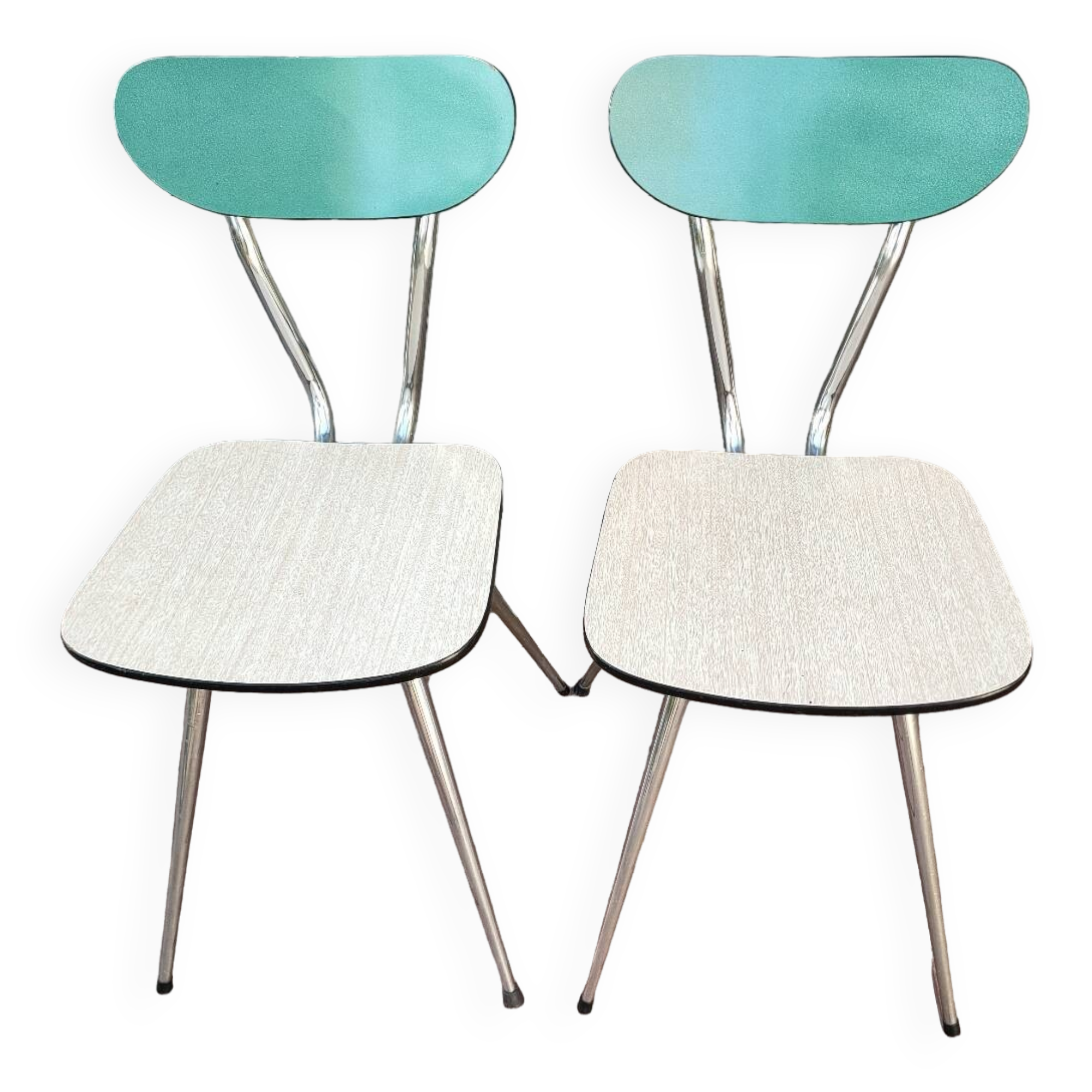 Pair of formica chairs