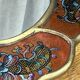 Miroir péruvien en bois et verre