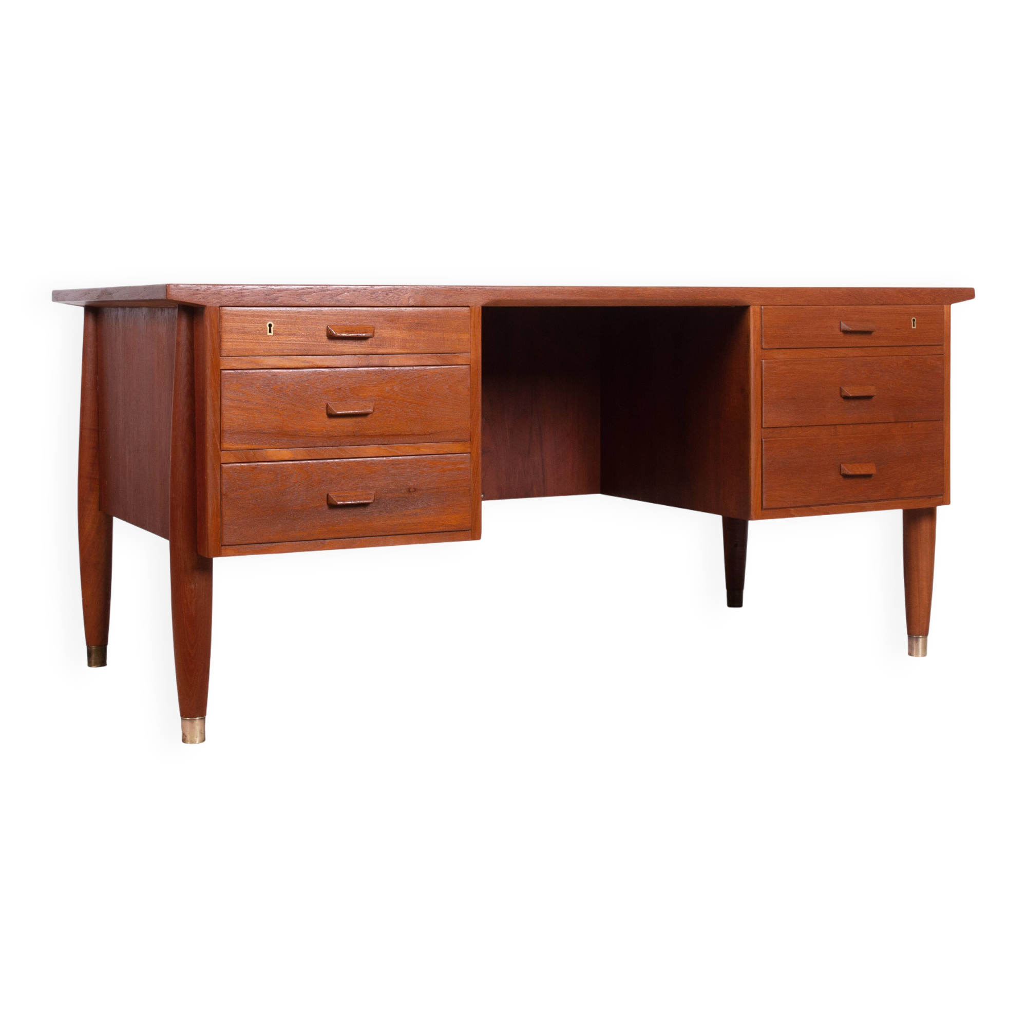 Scandinavian teak desk - 1960