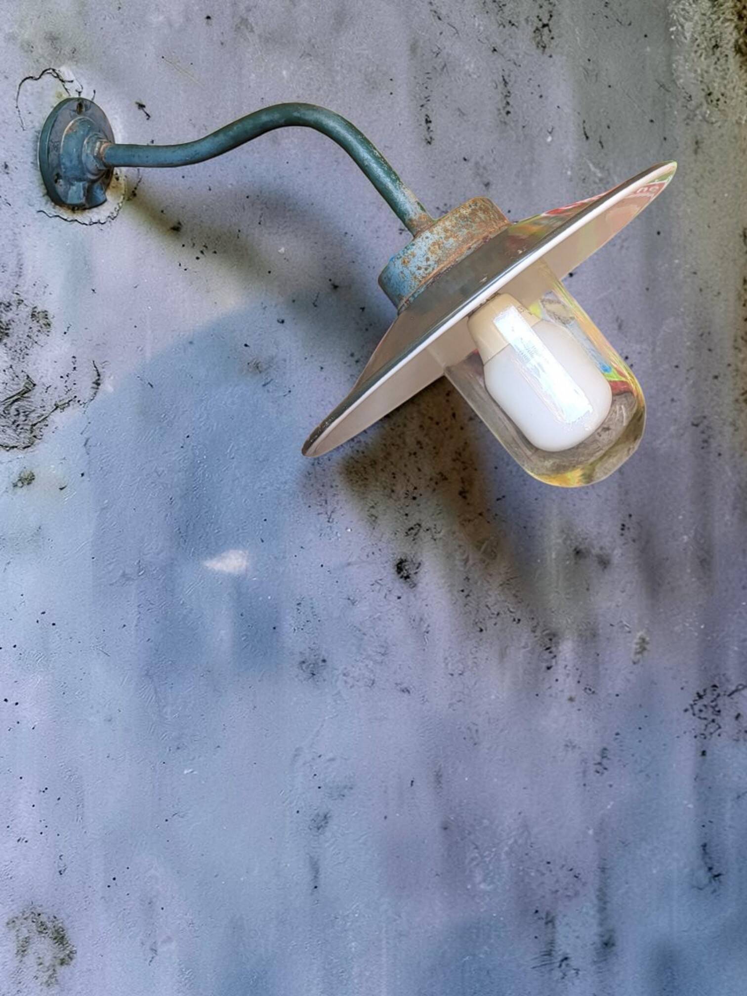 Outdoor industrial wall light