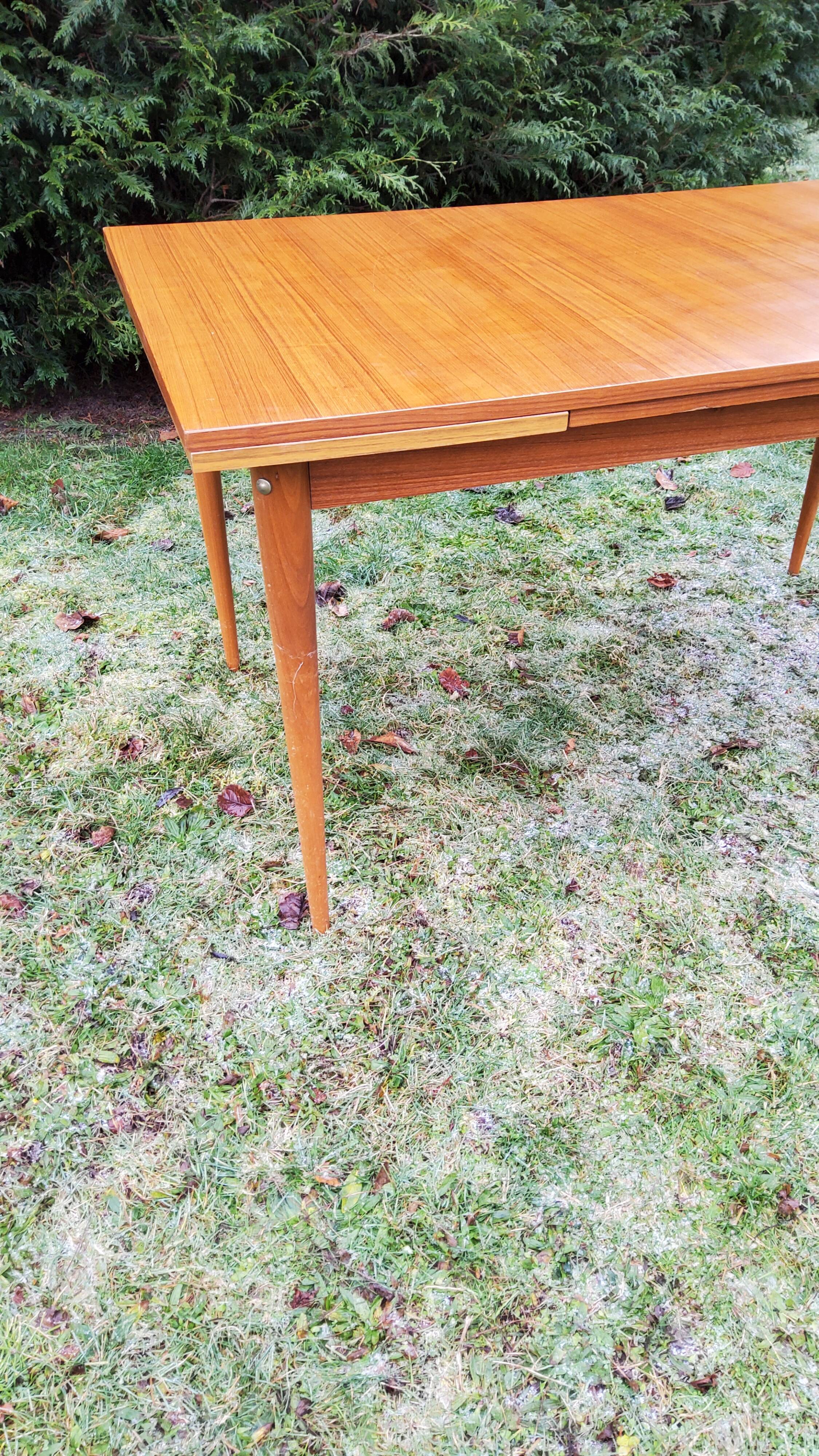 Scandinavian-style teak table from the 70s