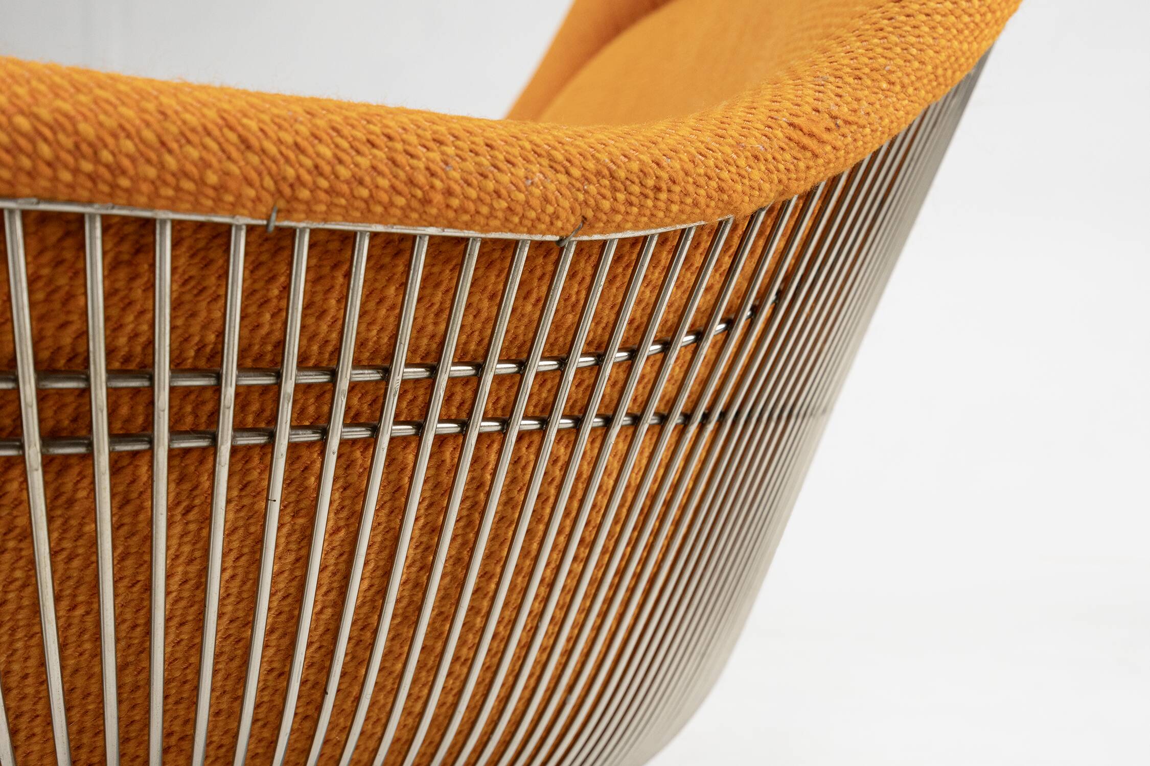 Ensemble fauteuil et pouf modèle 1705 de Warren Platner pour Knoll