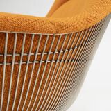 Model 1705 easy chair and ottoman set by Warren Platner for Knoll