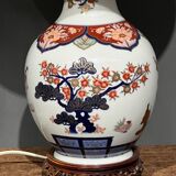 Lamp in porcelain, hand painted
