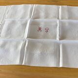 12 large MP monogram napkins