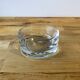 Thick glass round ashtray