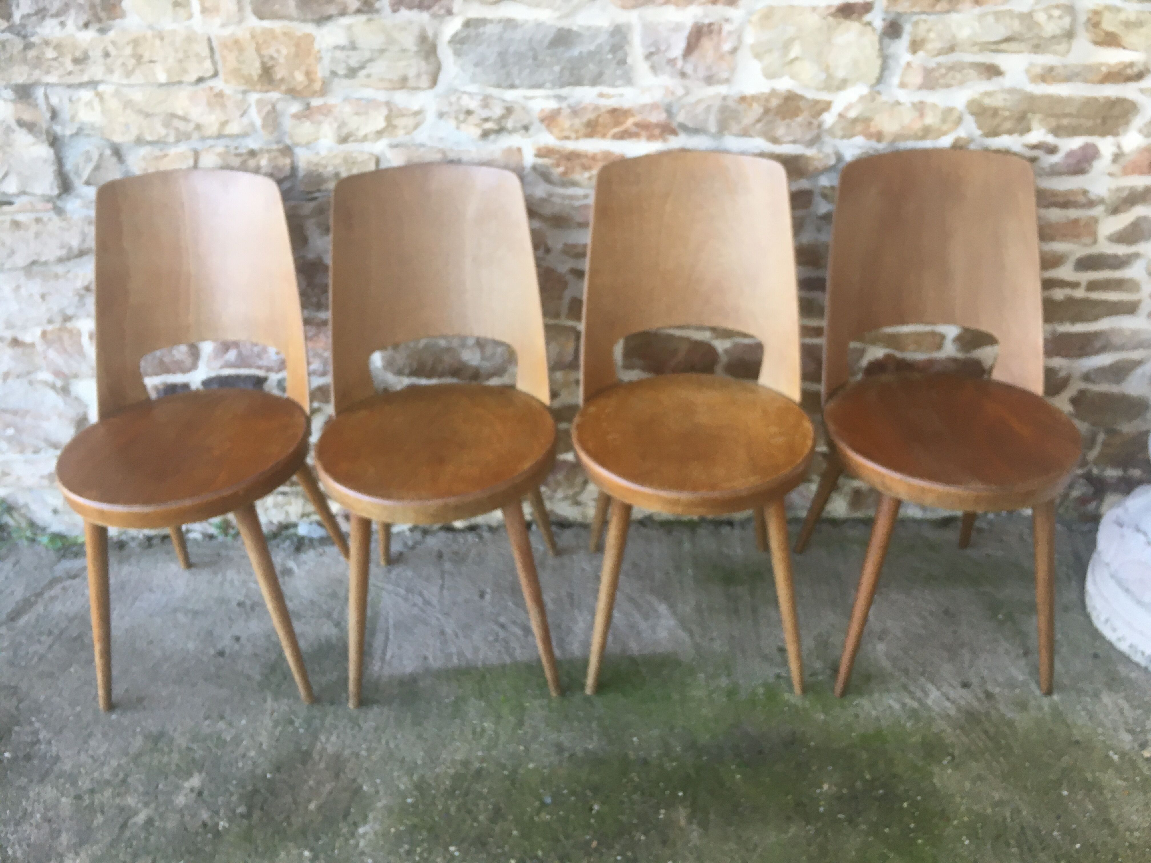 Suite of 4 Baumann Mondor chairs