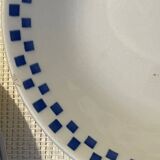 6 “checkerboard” soup plates Moulin des Loups